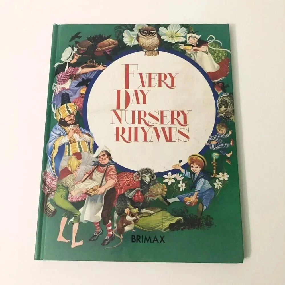 Vintage 1984 Everyday Nursery Rhymes Hardcover Book Brimax Books